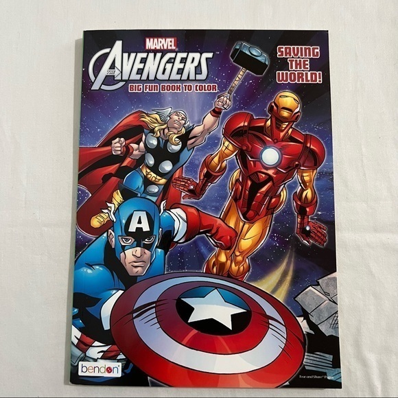 Marvel Avengers   Saving the World  Big Fun Book to Color - Picture 1 of 8